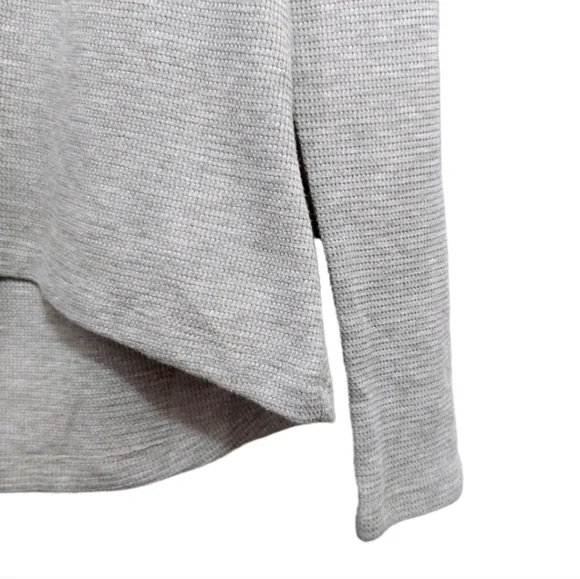 Nike Waffle Knit Gray Long Sleeve Colorful Graphic Top Girls Size Extra Large XL - Picture 5 of 7